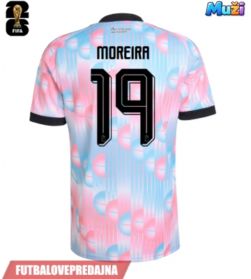 Lacne Muži Futbalové dres Belgicko Diego Moreira #19 MS 2026 Krátky Rukáv - Preč